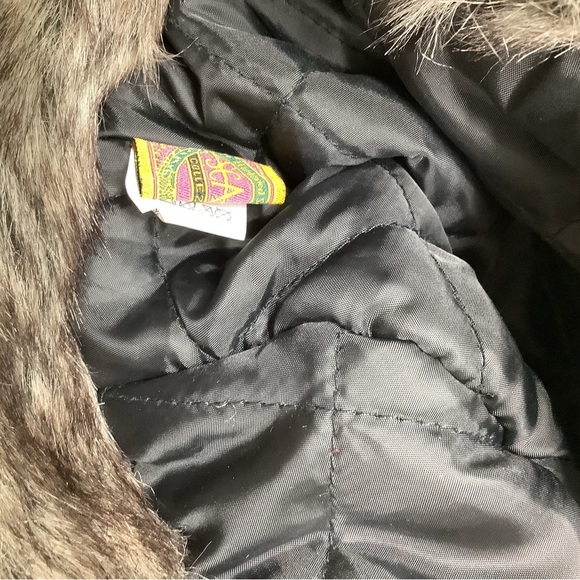 Scala Faux Fur Black and Gray Trapper Hat. New No Tag - Picture 5 of 5